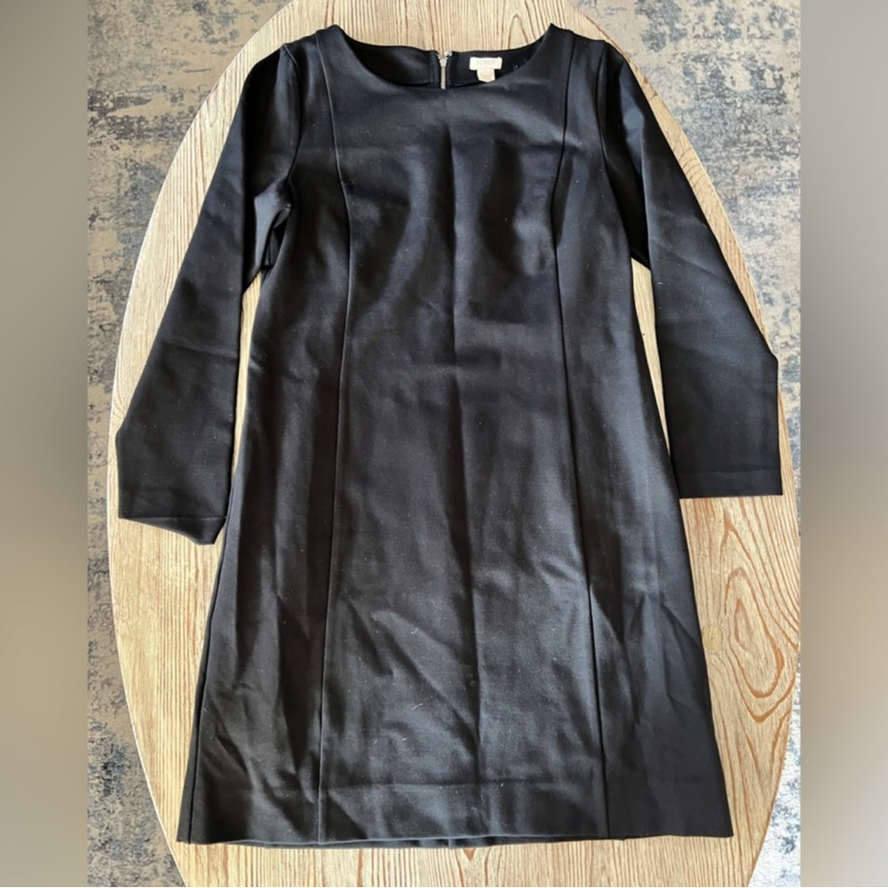 J Crew Ponte Knit Black Women's Dress size Small